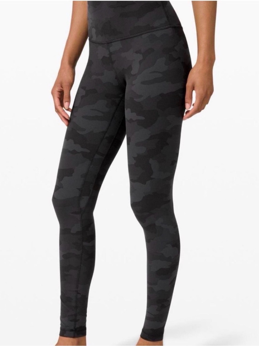 Lululemon Align Gray Black Camo High-Waist Leggings Workout Yoga Pants: 4
